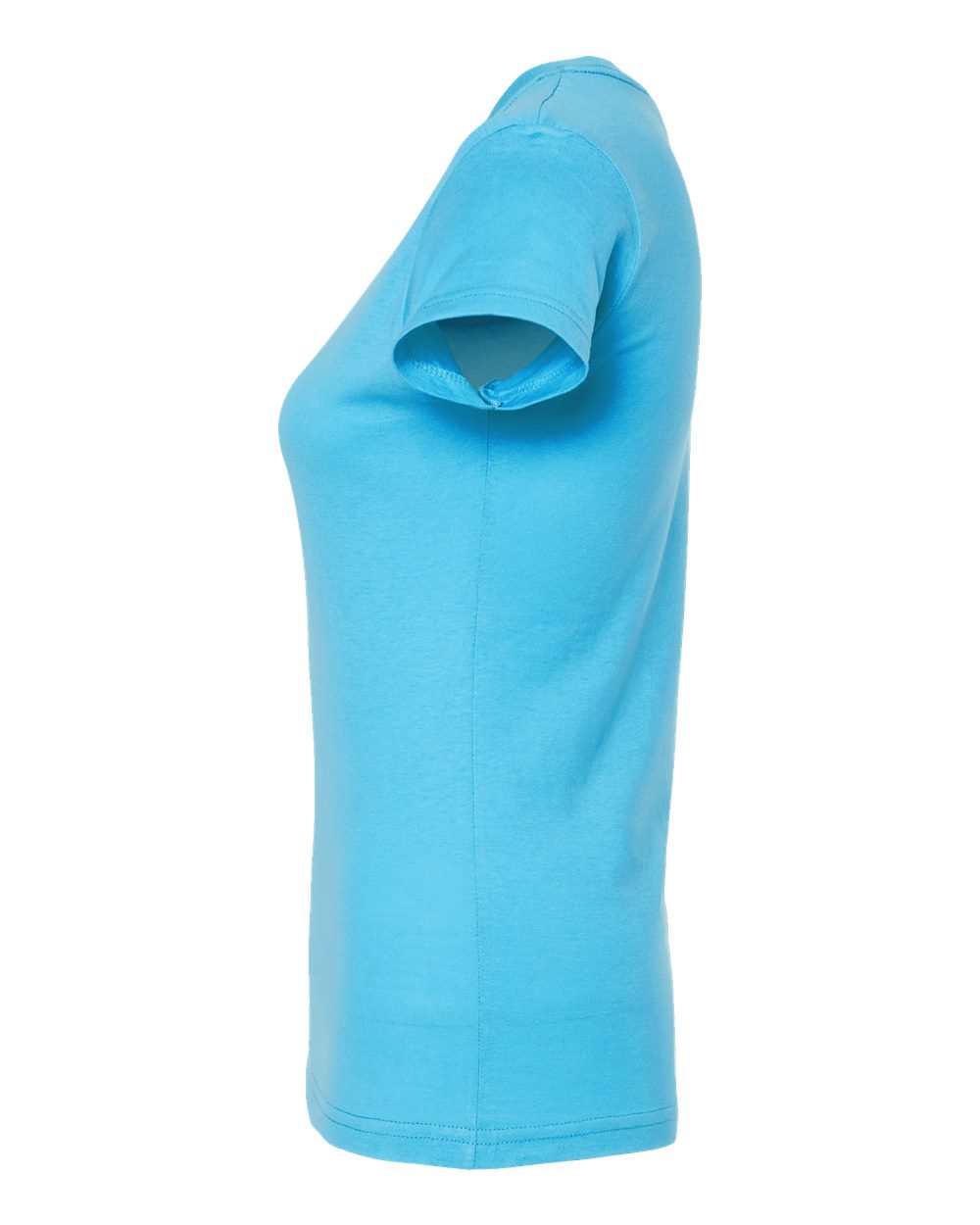 Left View of Aqua Women&#39;s Fine Jersey Slim Fit T-Shirt - 213