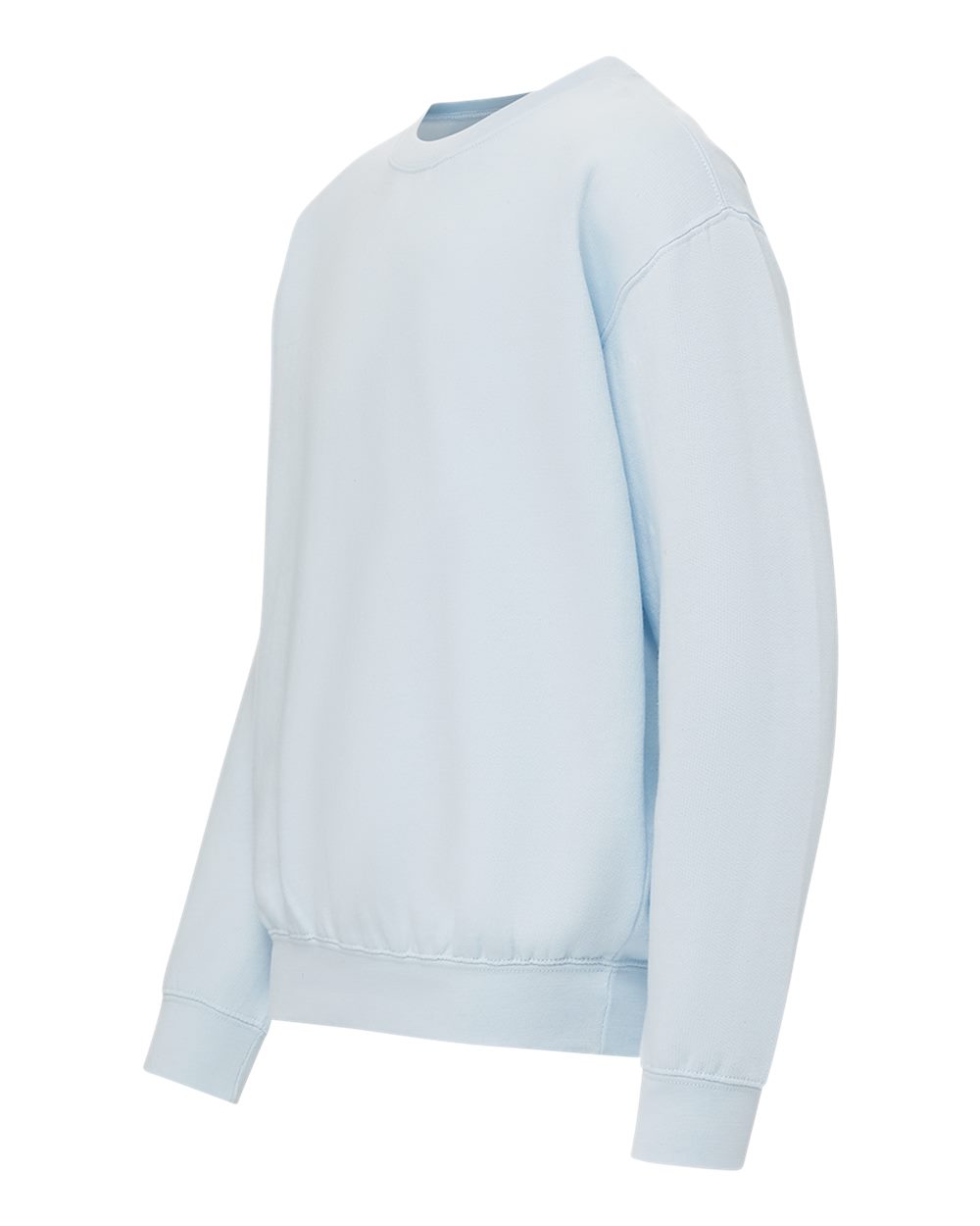 Left View of Arctic Blue Youth Buddy Crewneck Sweatshirt - 23154Y