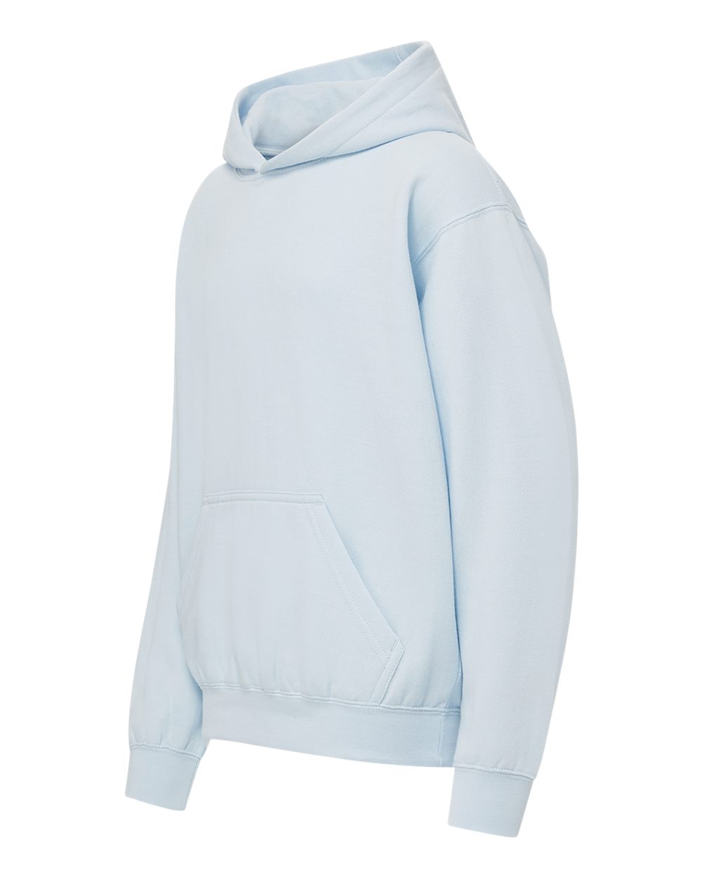 Left View of Arctic Blue Youth Buddy Hooded Sweatshirt - 23153Y