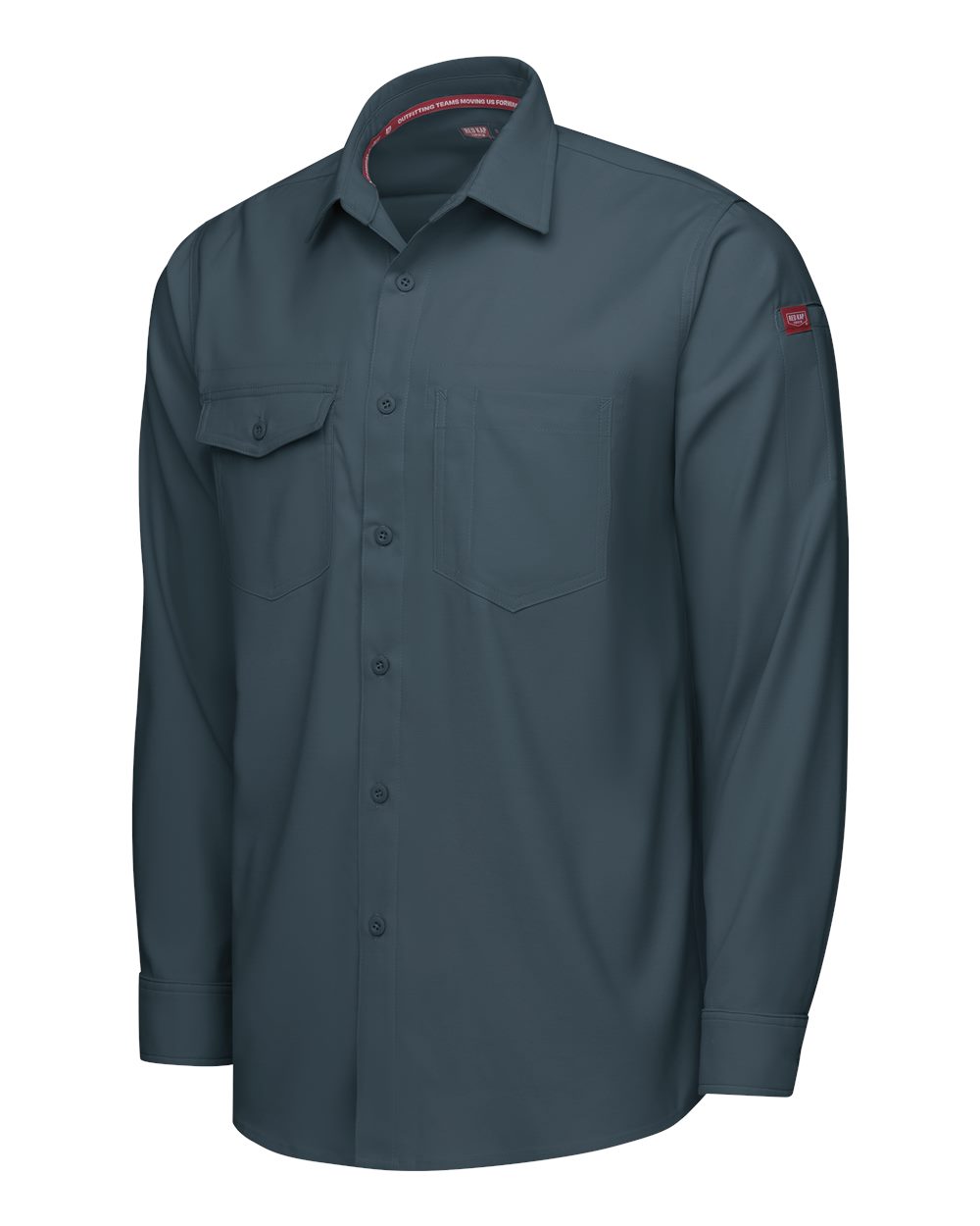 Left View of Arctic Cooling Long Sleeve Work Shirt - Tall Sizes - TSM4T