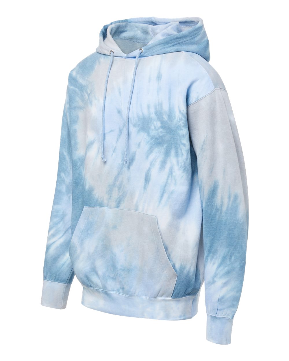 Left View of Arctic Sky Tie Dye Classic Fleece Tie-Dye Hooded Sweatshirt - 1290
