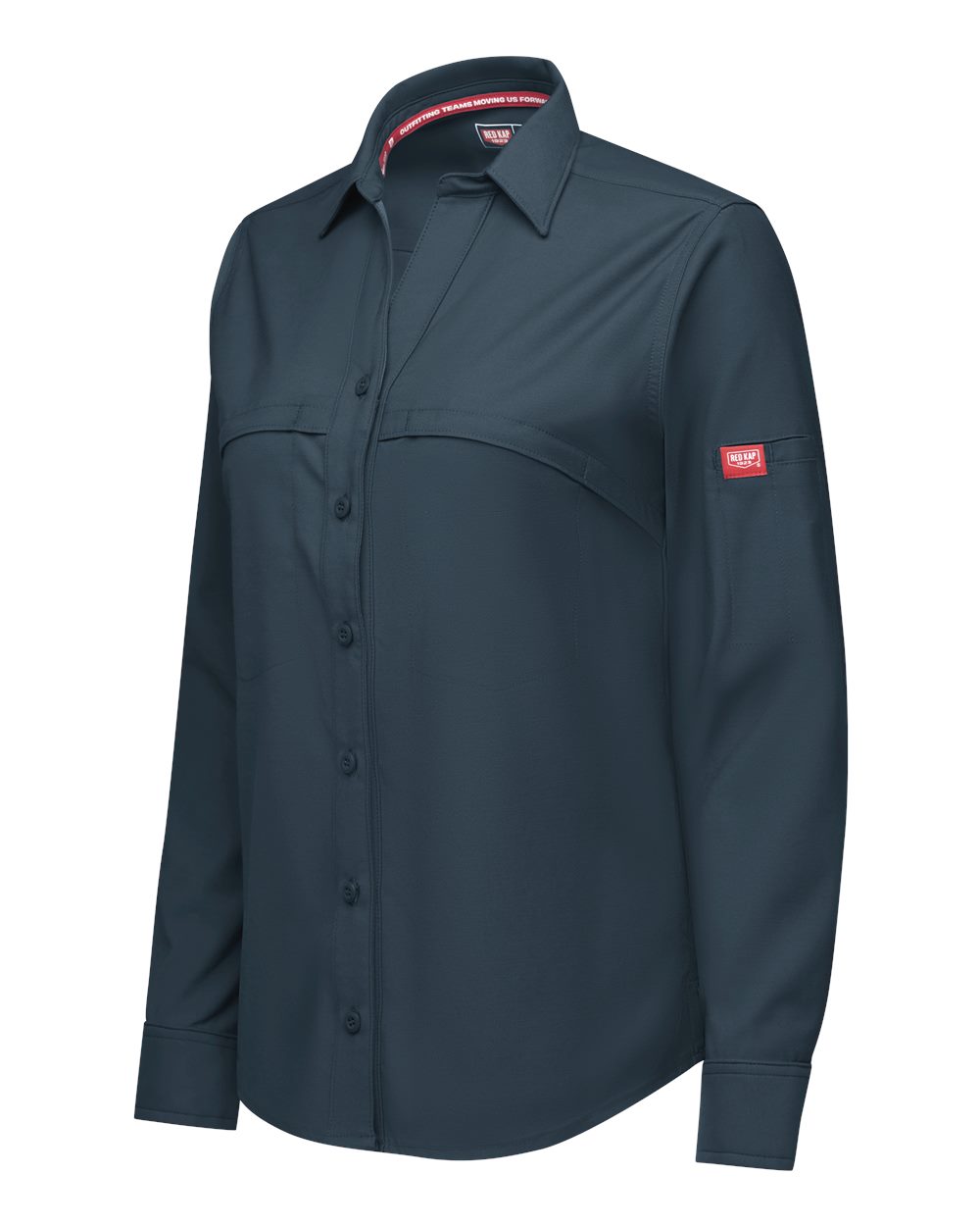 Left View of Arctic Women&#39;s Cooling Long Sleeve Work Shirt - TSW3