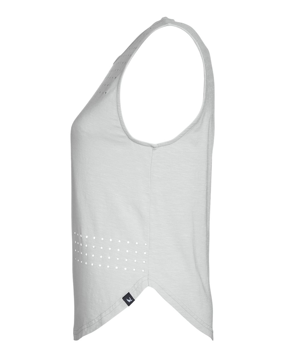 Rear View of Ash Grey Women's Lumasof Mood Tank - PDP6254