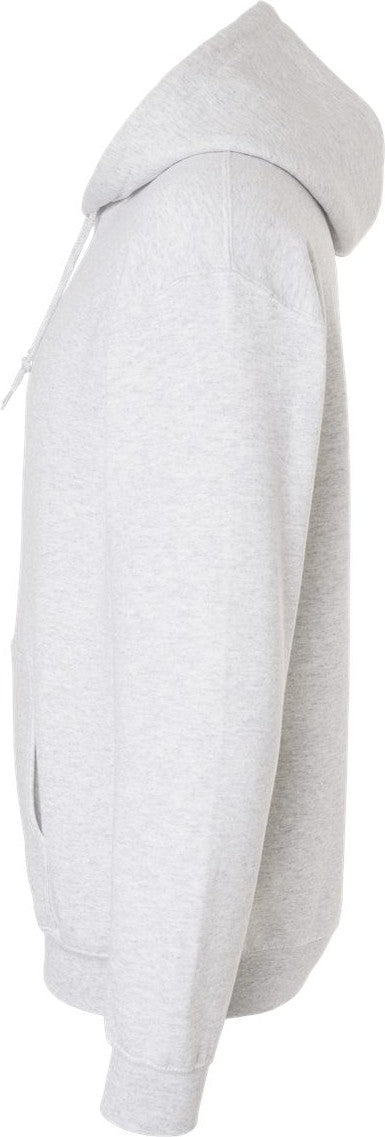 Left View of Ash Heavy Blend™ Hooded Sweatshirt - 18500