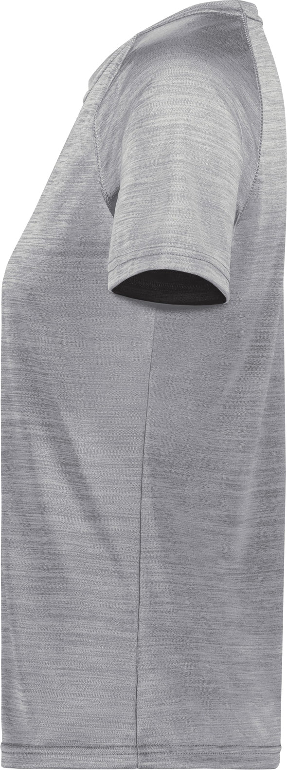 Left View of ATHLETIC GREY HEATHER LDS ALL-PRO TEE