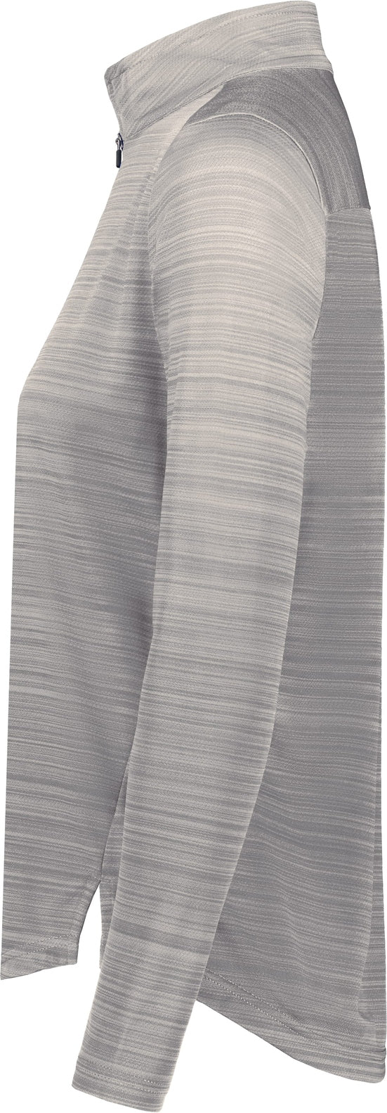 Left View of ATHLETIC GREY LDS PURSUIT 1/2 ZIP PULLOVER