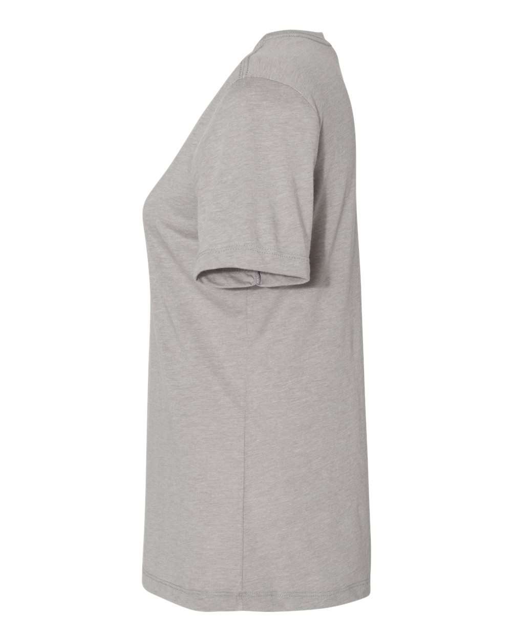 Left View of Athletic Grey Triblend Women’s Relaxed Fit Triblend Tee - 6413