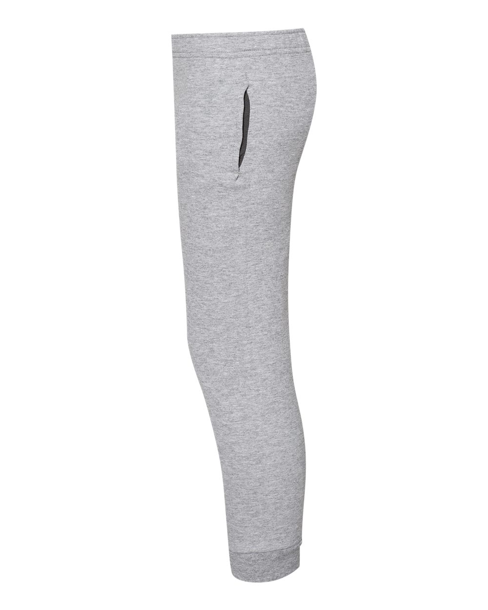Left View of Athletic Heather NuBlend® Youth Joggers - 975YR