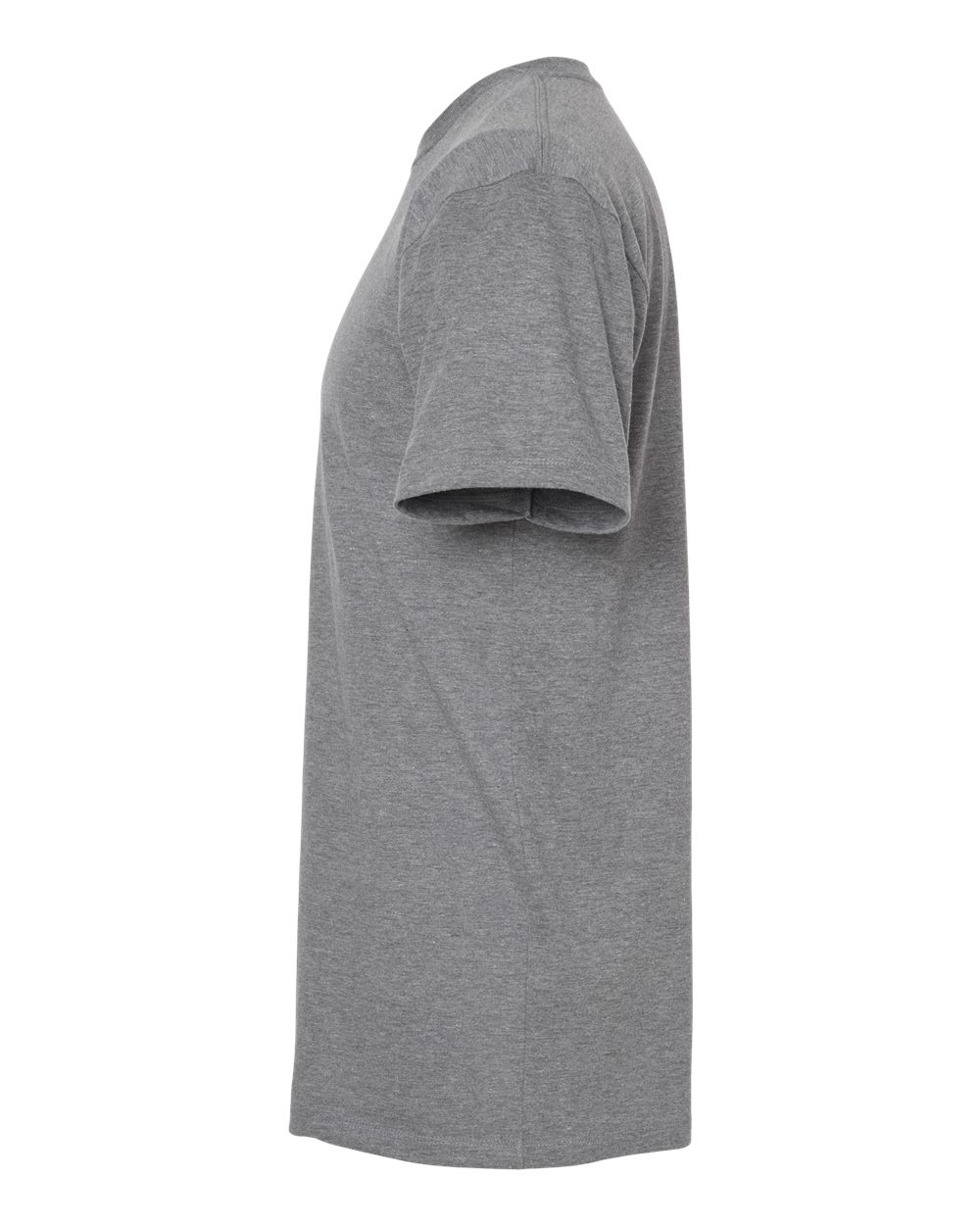 Left View of Athletic Heather Premium Cotton Blend T-Shirt - 541