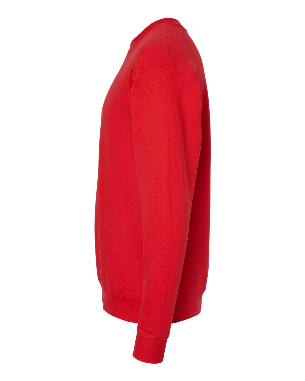 Left View of Athletic Red Perfect Sweats Crewneck Sweatshirt - RS160