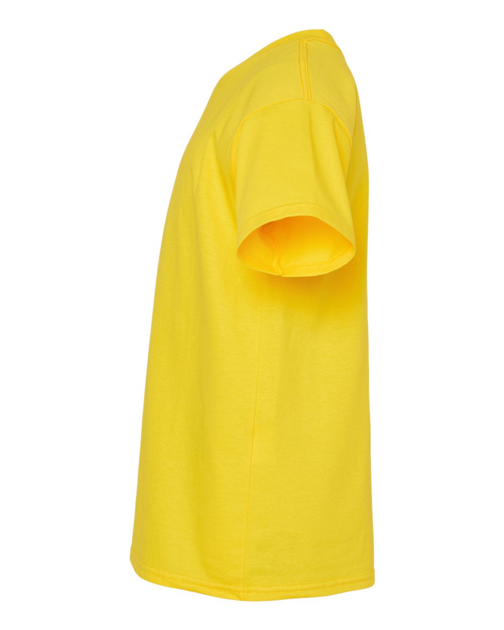 Left View of Athletic Yellow Essential-T Youth T-Shirt - 5480