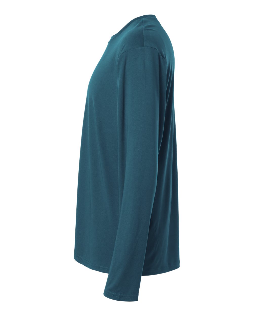 Left View of Atlantic Blue Pro-Lock Performance Long Sleeve T-Shirt - 48400