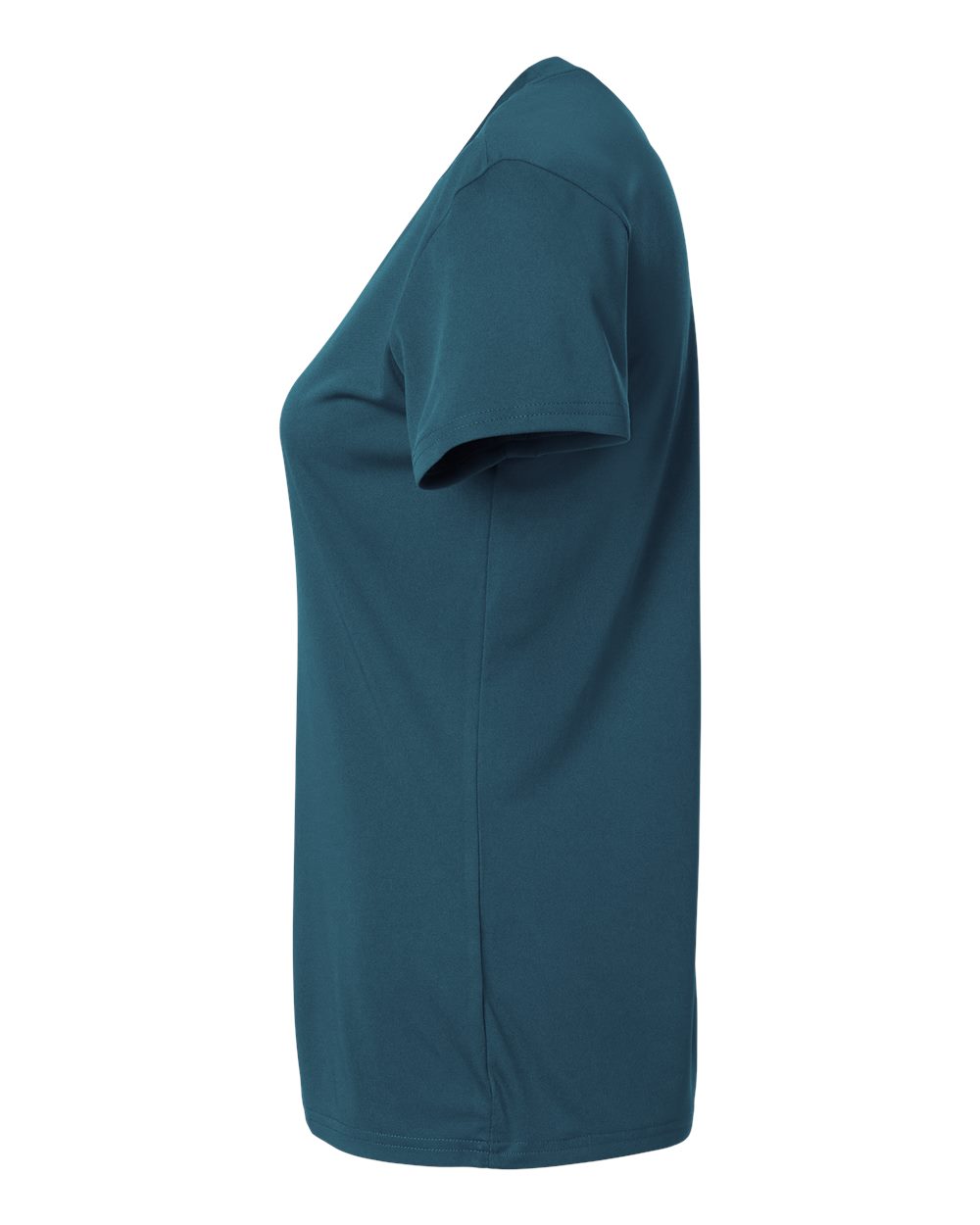 Left View of Atlantic Blue Pro-Lock Women&#39;s Performance T-Shirt - 48000L