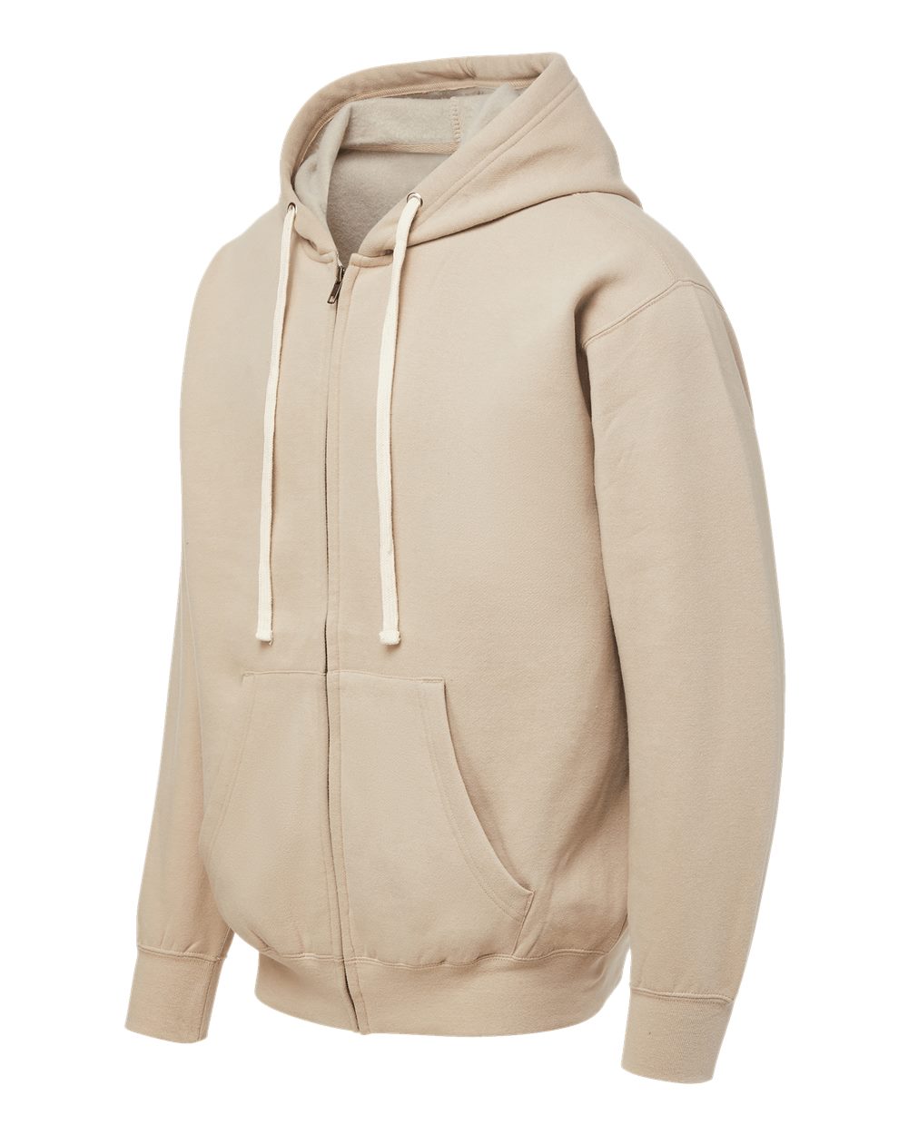 Left View of Atmosphere Vintage Fleece Full-Zip Hooded Sweatshirt - 22132