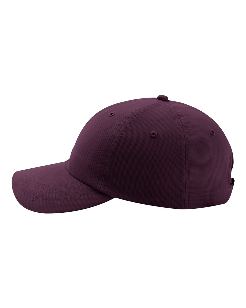 Left View of Aubergine The Original Performance Cap - X210P