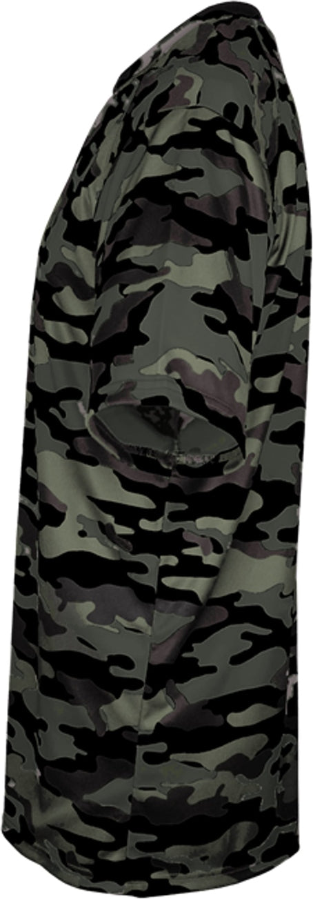 Left View of BA BLACK CAMO YOUTH CAMO TEE