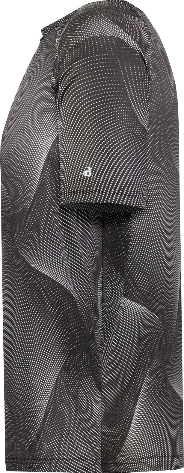 Left View of BA BLACK WARP WARP TEE