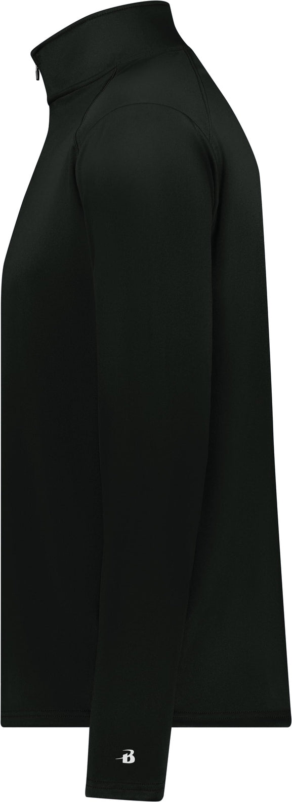 Left View of BA BLACK/GRAPHITE B-CORE 1/4 ZIP