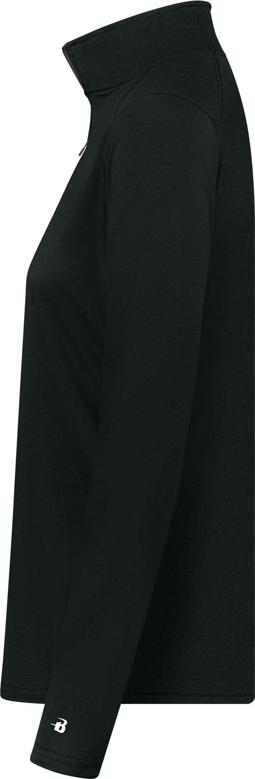Left View of BA BLACK/GRAPHITE LADIES B-CORE 1/4  ZIP