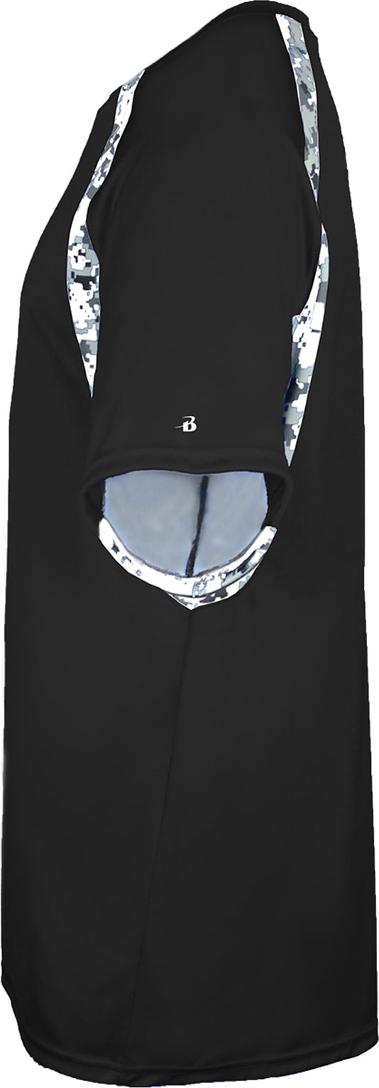 Left View of BA BLACK/WHITE DIGITAL DIGITAL HOOK TEE