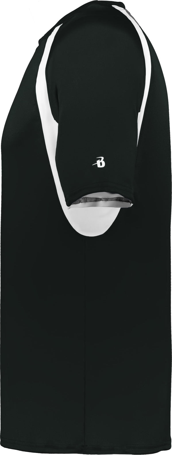 Left View of BA BLACK/WHITE HOOK TEE