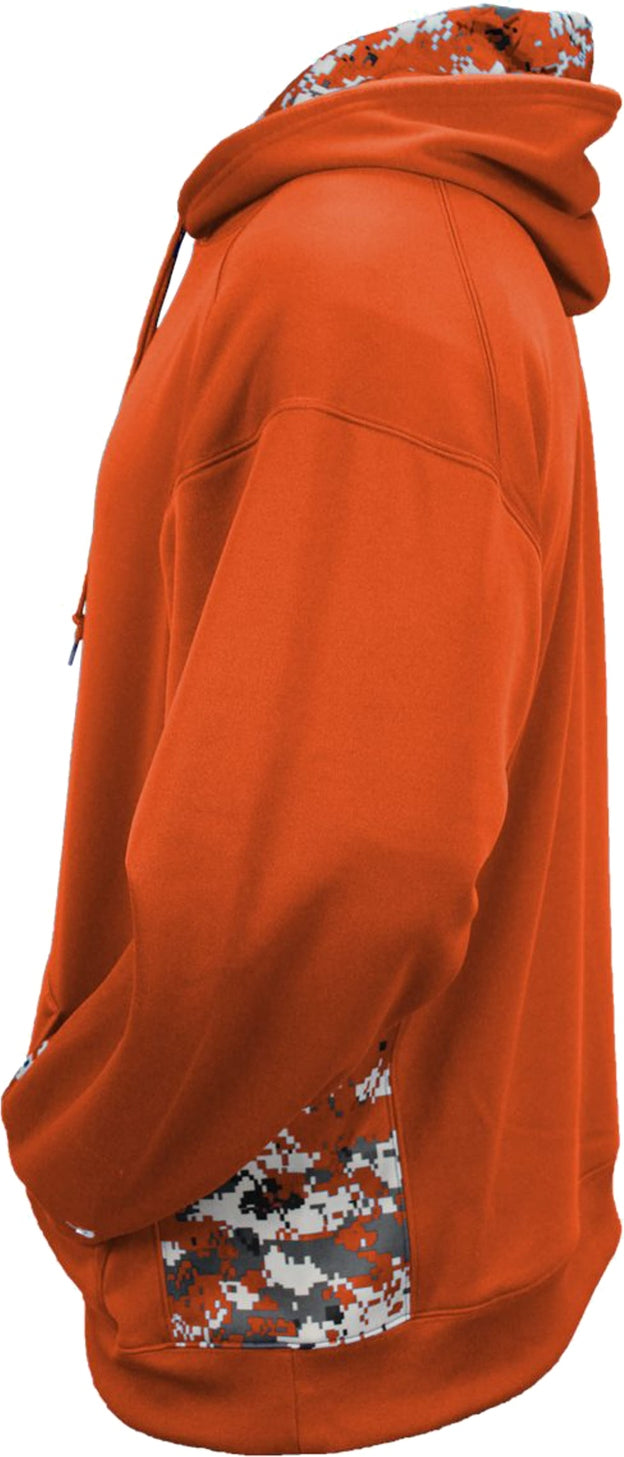 Left View of BA BT ORAN/BT ORAN DIGI DIGITAL COLOR BLOCK HOODIE