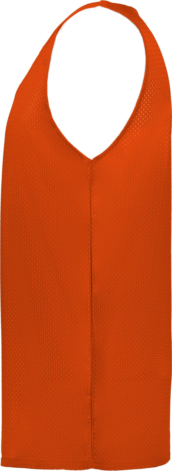 Left View of BA BT. ORANGE/WHITE MESH REVERSIBLE JERSEY