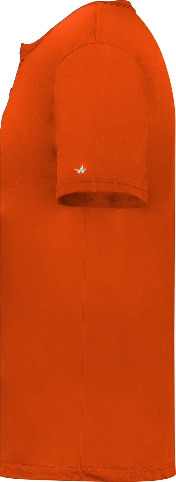 Left View of BA BURNT ORANGE YOUTH B-CORE PLACKET