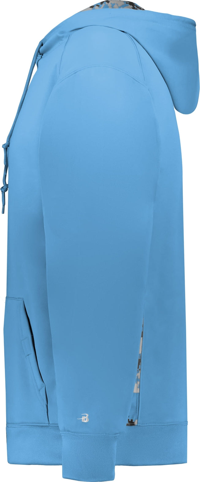 Left View of BA COL BL/COL BL DIGI DIGITAL COLOR BLOCK HOODIE
