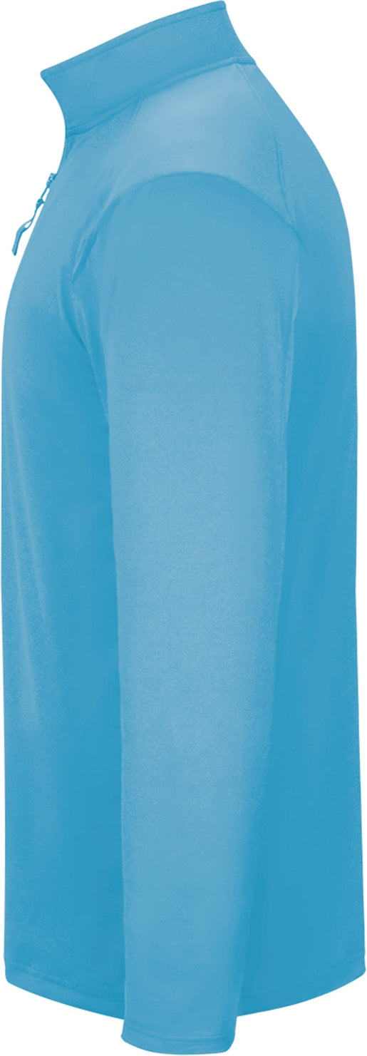 Left View of BA COLUMBIA BLUE 1/4 ZIP LIGHTWEIGHT PULLOVER