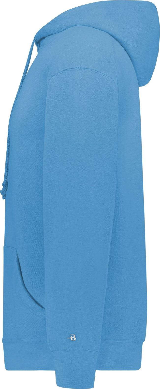 Left View of BA COLUMBIA BLUE ATHLETIC FLEECE HOODIE