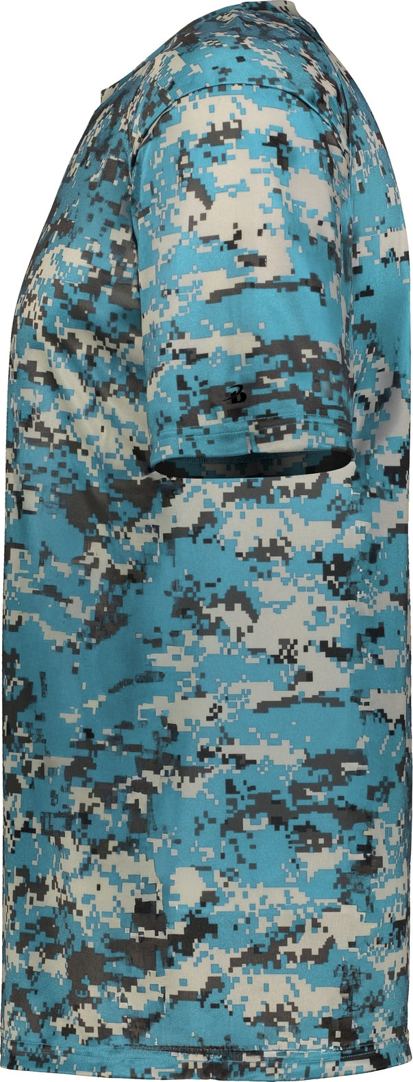 Left View of BA COLUMBIA BLUE DIGITAL DIGITAL TEE