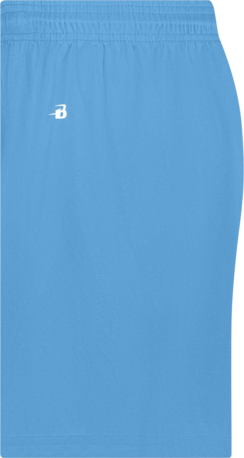 Left View of BA COLUMBIA BLUE GIRLS B-CORE SHORT
