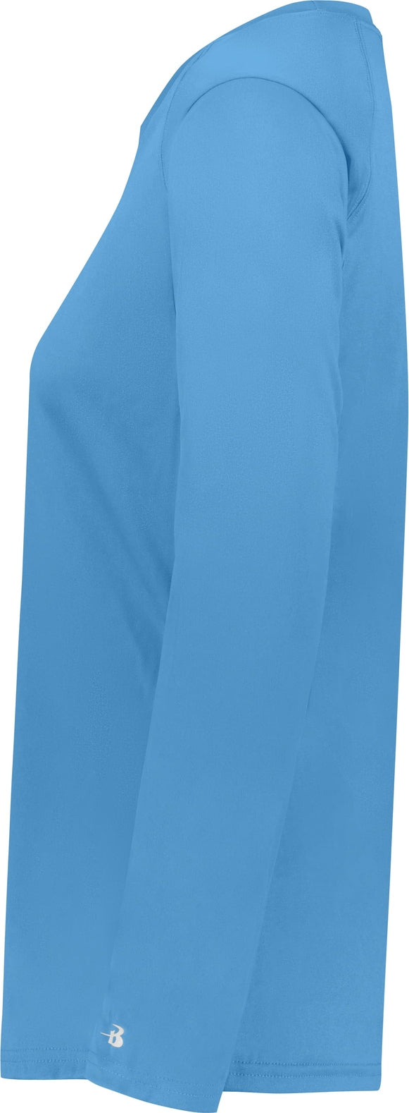Left View of BA COLUMBIA BLUE LADIES B-CORE L/S TEE