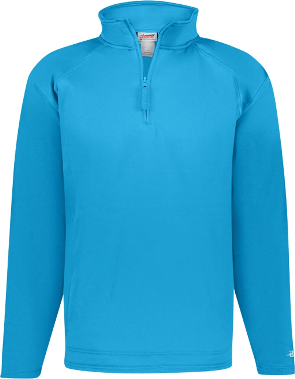 Left View of BA COLUMBIA BLUE PERFORMANCE FLEECE 1/4 ZIP PUL