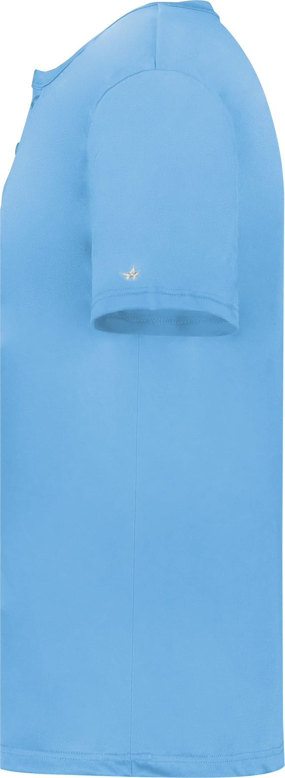 Left View of BA COLUMBIA BLUE YOUTH B-CORE PLACKET