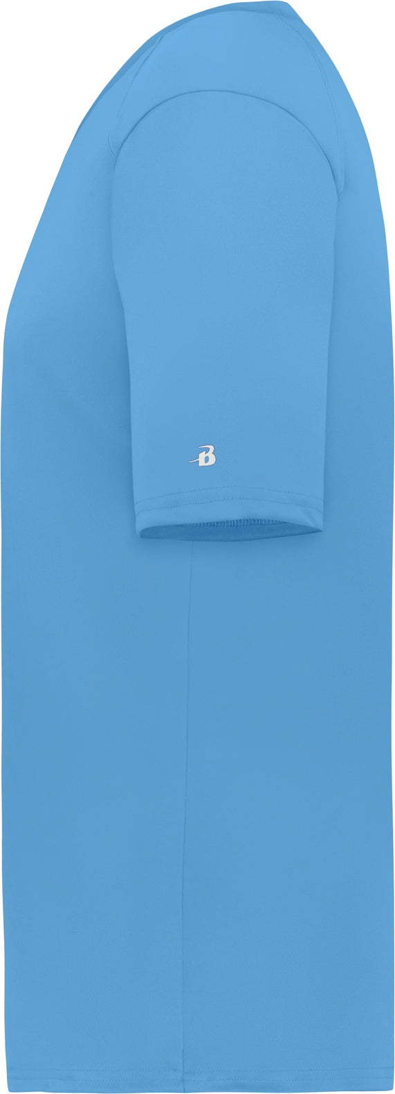 Left View of BA COLUMBIA BLUE YOUTH B-CORE V-NECK TEE