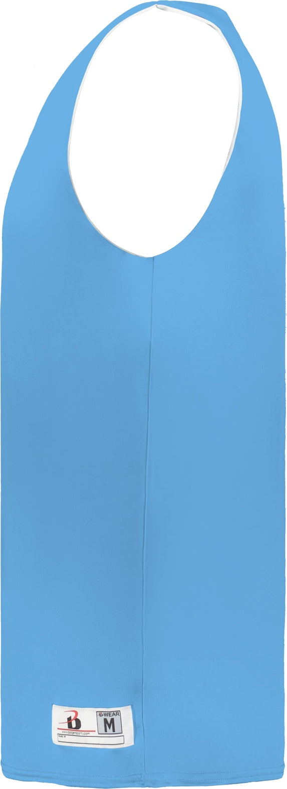 Left View of BA COLUMBIA BLUE/WHITE B-CORE REVERSIBLE JERSEY
