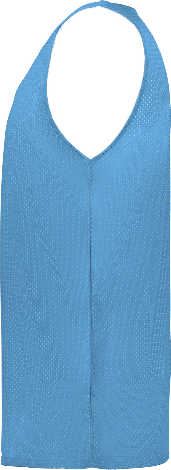Left View of BA COLUMBIA BLUE/WHITE MESH REVERSIBLE JERSEY