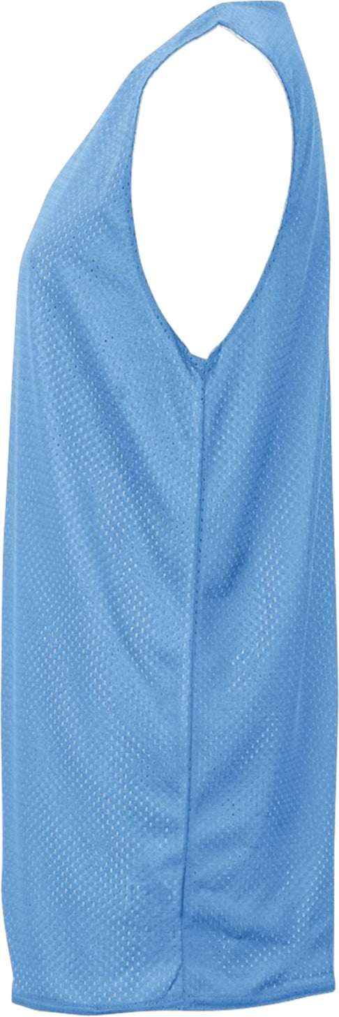 Left View of BA COLUMBIA BLUE/WHITE YOUTH MESH REVERSIBLE JERSEY