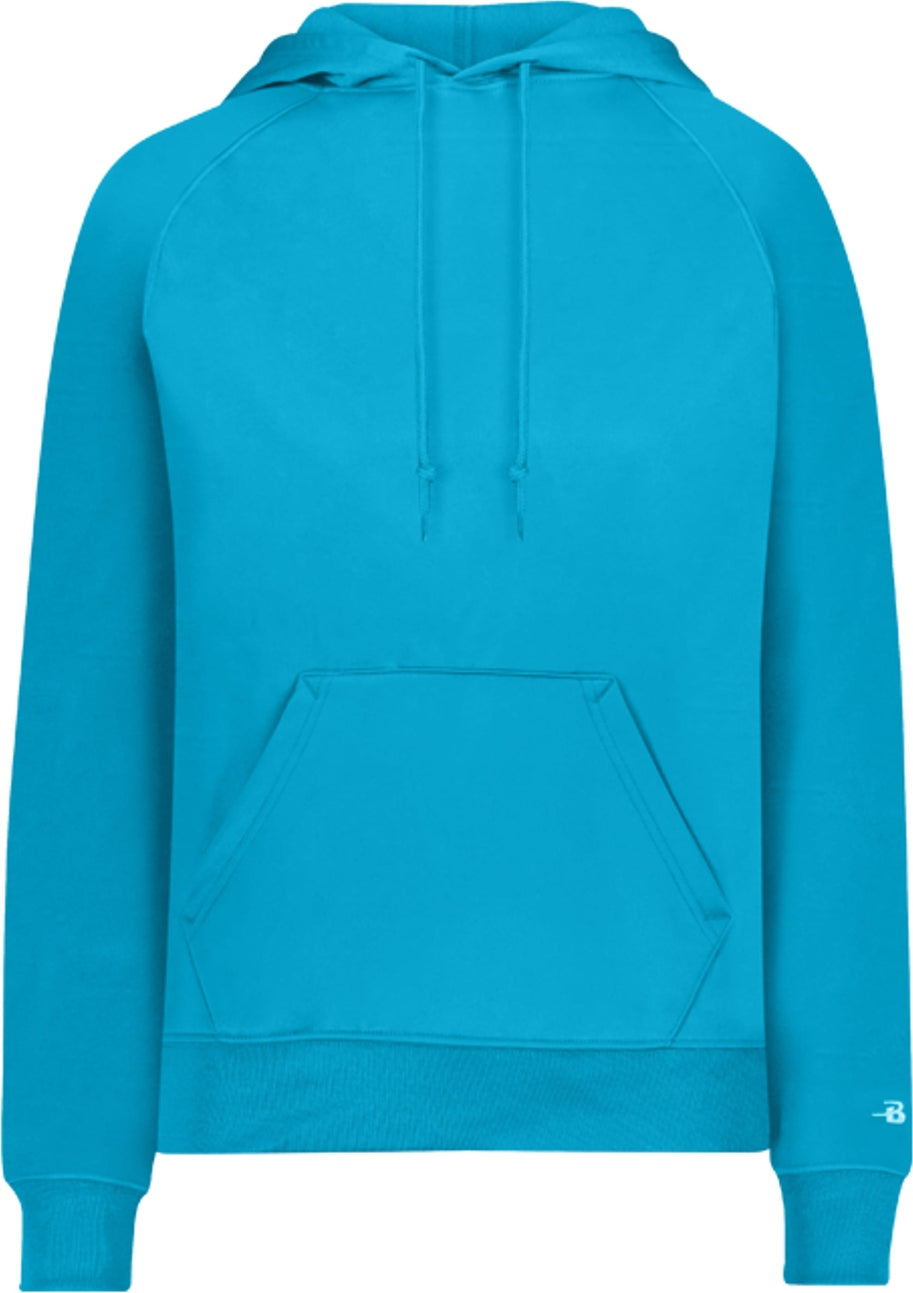 Left View of BA ELECTRIC BLUE LADIES PERFORMANCE FLECE HOODI