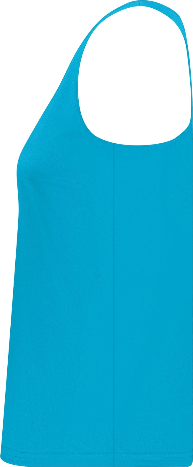 Left View of BA ELECTRIC BLUE LADIES' RACERBACK TANK