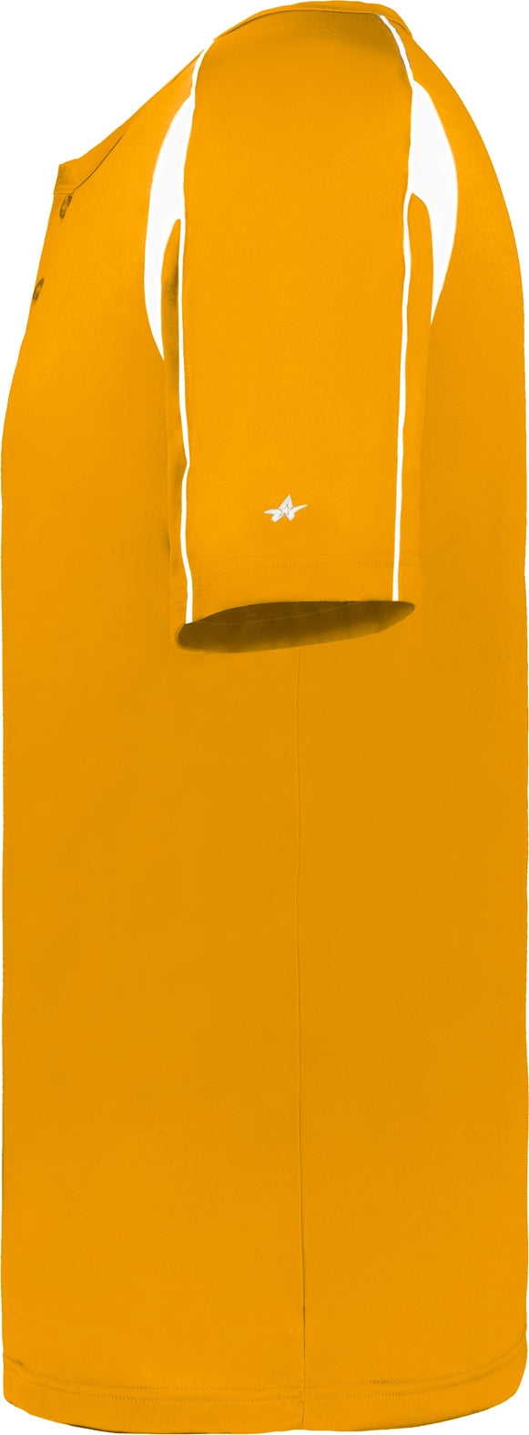 Left View of BA GOLD/WHITE PRO PLACKET