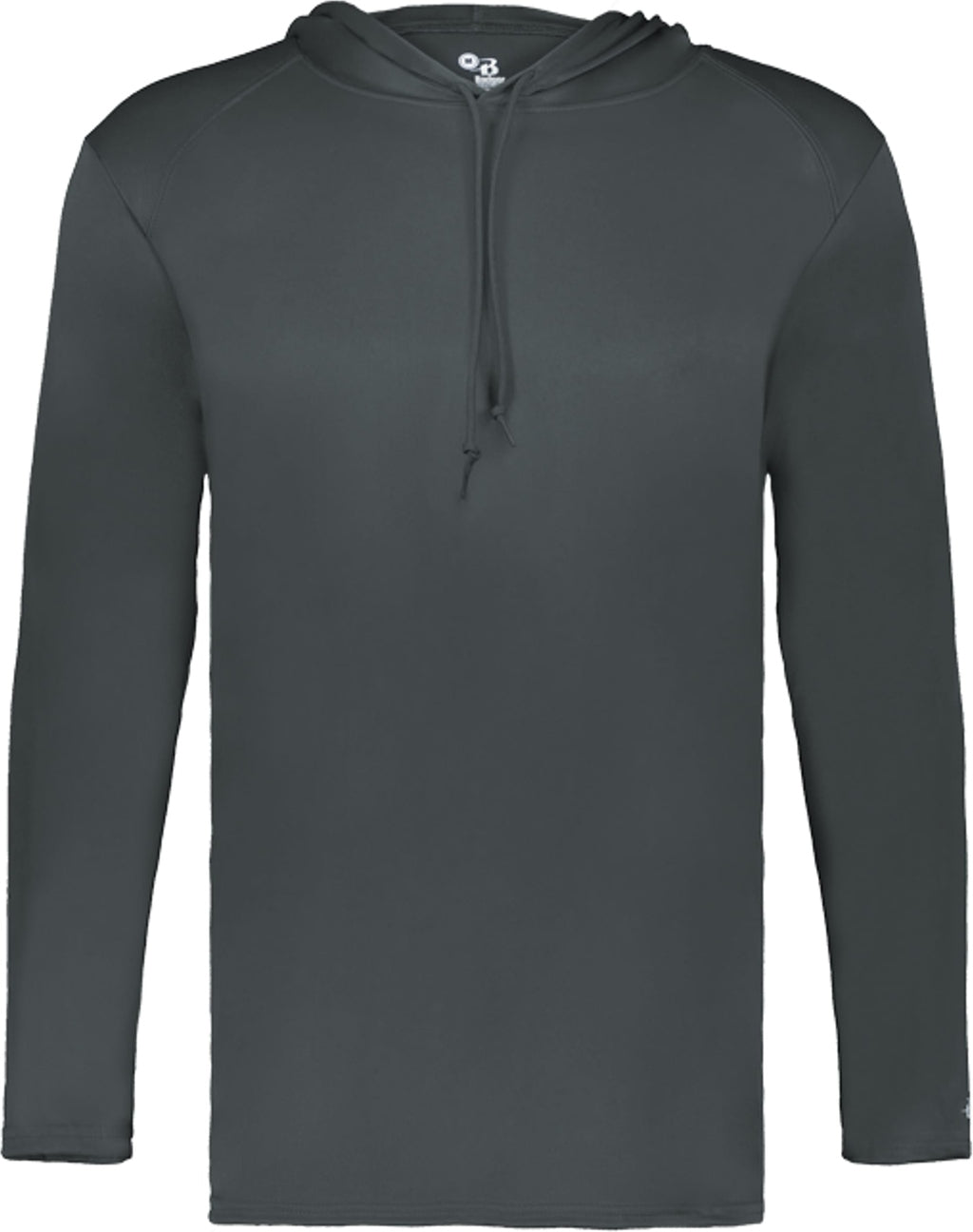 Left View of BA GRAPHITE B-CORE L/S HOOD TEE