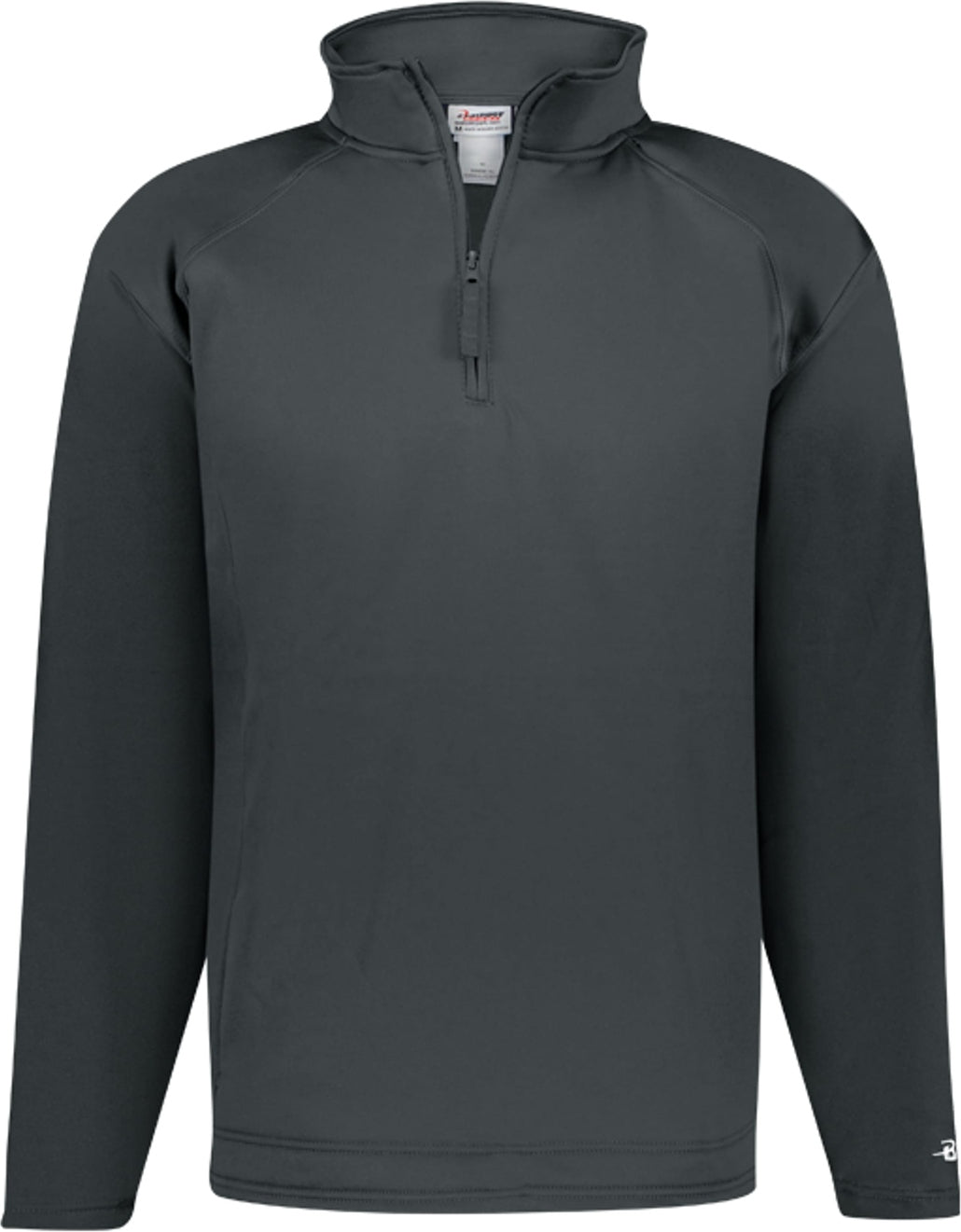 Left View of BA GRAPHITE PERFORMANCE FLEECE 1/4 ZIP PUL