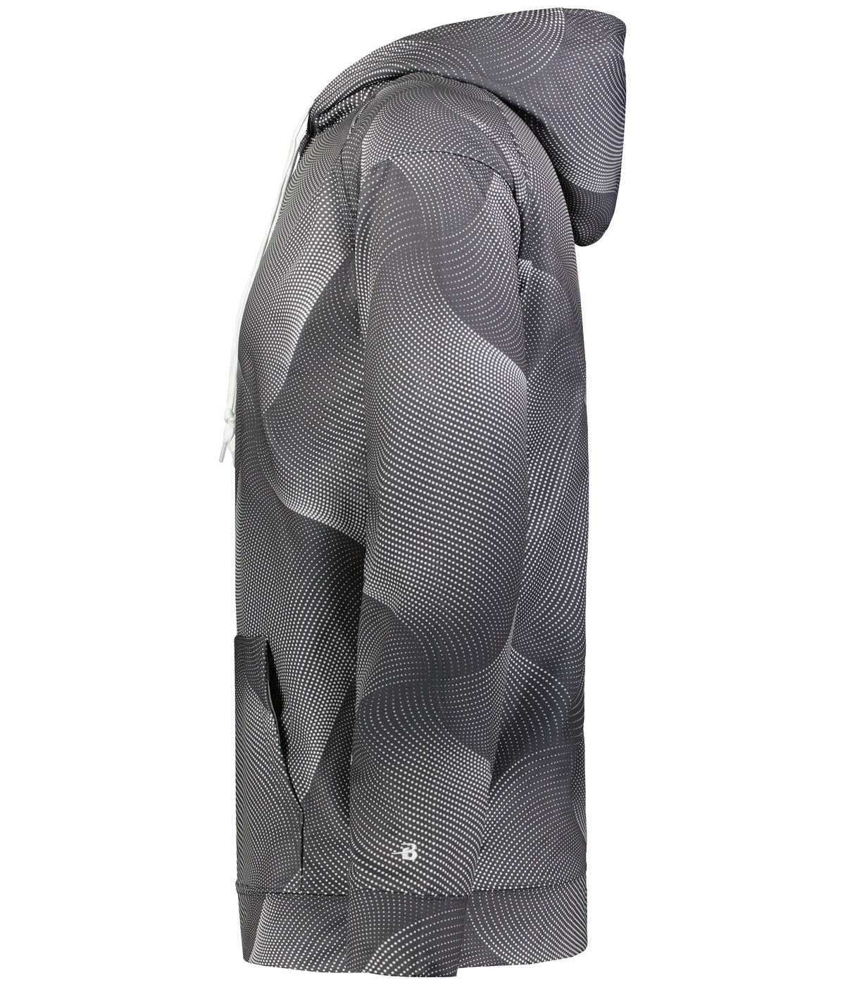 Left View of BA GRAPHITE WARP WARP HOOD