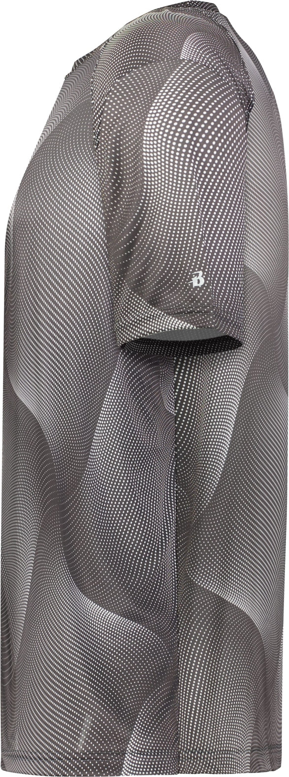 Left View of BA GRAPHITE WARP WARP TEE