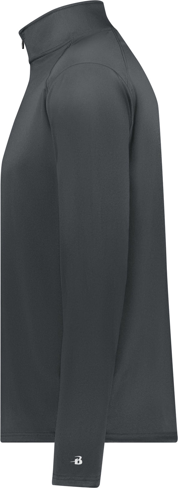 Left View of BA GRAPHITE/BLACK YOUTH B-CORE 1/4 ZIP