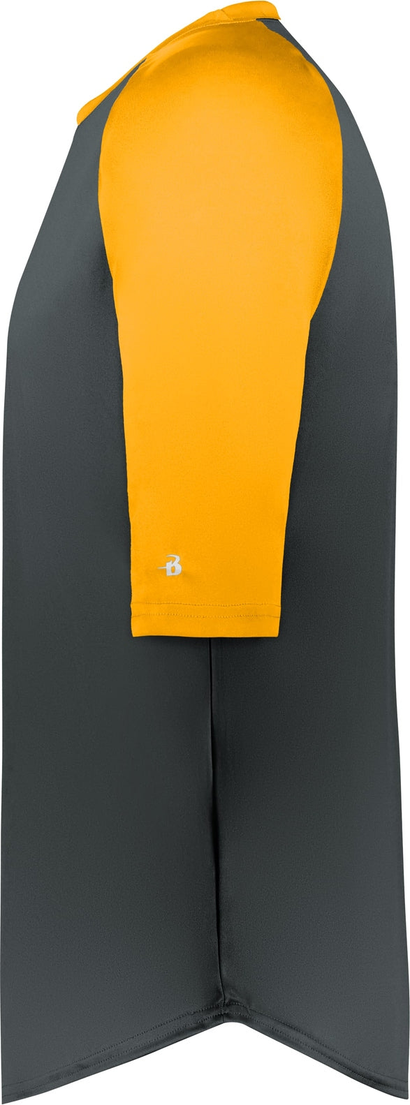 Left View of BA GRAPHITE/GOLD B-BASEBALL TEE