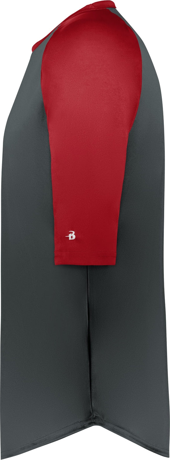Left View of BA GRAPHITE/RED B-BASEBALL TEE